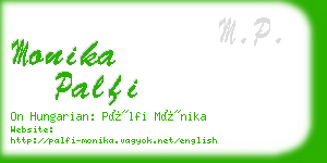 monika palfi business card